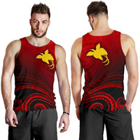 Papua New Guinea Men's Tank Top - Raggiana Bird of Paradise Polynesian Patterns - Polynesian Pride