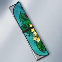 Vanuatu Auto Sun Shade - Tropical Flowers Style - Polynesian Pride