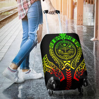 Marshall Islands Luggage Cover - Polynesian Tribal Reggae - Polynesian Pride