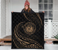 Hawaii Premium Quilt - Gold - Frida Style - Polynesian Pride