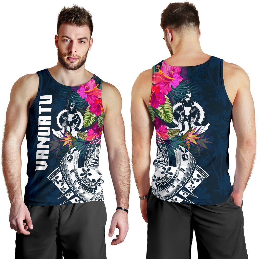 Vanuatu Polynesian Men's Tank Top - Summer Vibes - Polynesian Pride