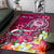 FSM Custom Personalised Area Rug - Turtle Plumeria (PINK) - Polynesian Pride