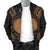 Northern Mariana Islands Polynesian Men's Bomber Jacket Map Gold - Polynesian Pride