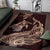 Hawaii Tropical Hibiscus Aumakua Rug - Lucas Style - Red Rug - Polynesian Pride