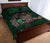 Kakau Blue Hawaii Warrior Football Quilt Bed Set - Polynesian Pride
