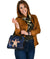 Personalized - Hawaii Kakau Polynesian Turtle Map Shoulder Handbag - Indigo Ver 1 - Polynesian Pride