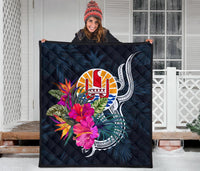 Tahiti Polynesian Premium Quilt - Tropical Flower - Polynesian Pride