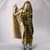 Samoa Blanket - Coat Of Arm Gold - Black - Polynesian Pride