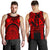 Polynesian Men's Tank Top, Maui Tattoo Polynesian Patterns (Red) - Polynesian Pride