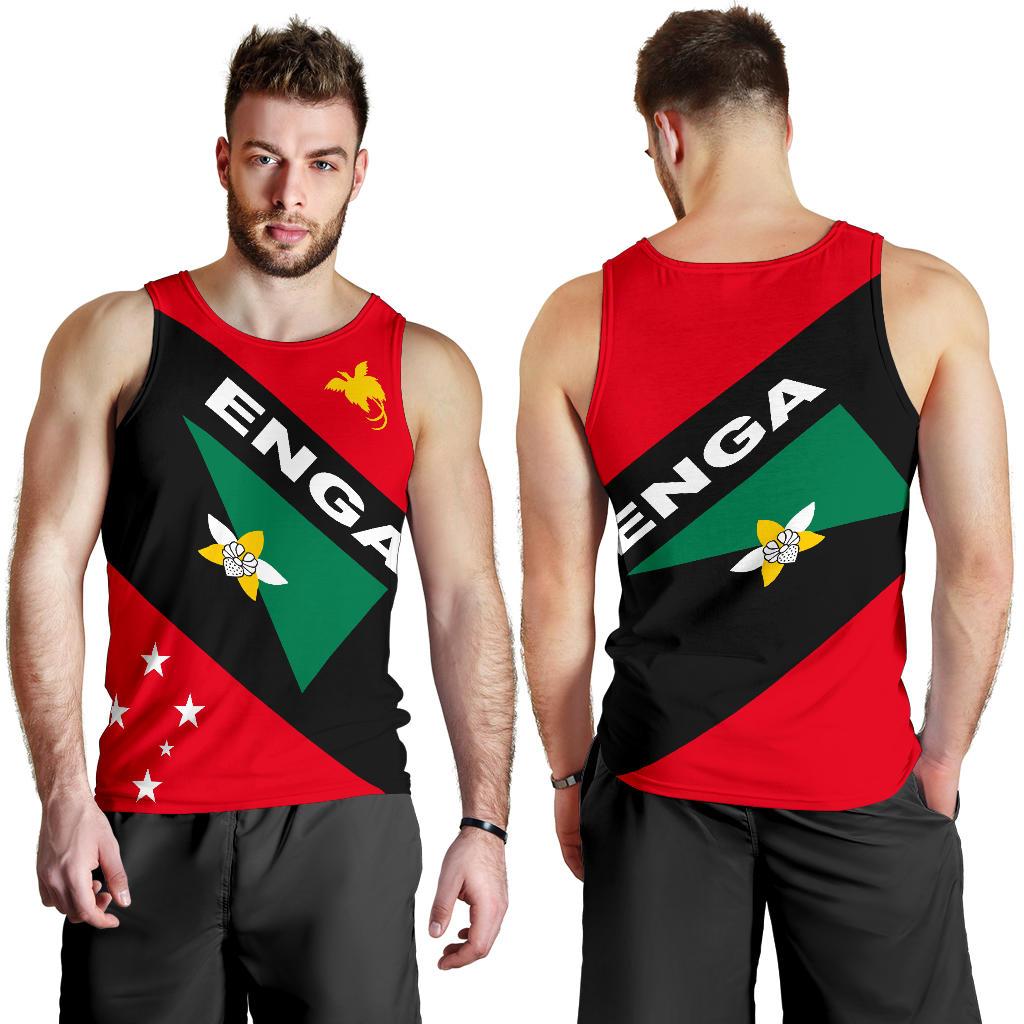 Papua New Guinea Men's Tank Top - Enga Province - Polynesian Pride