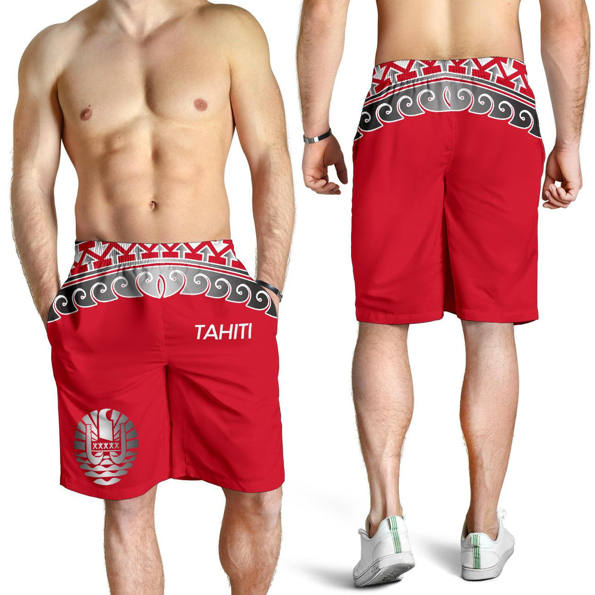 Tahiti Polynesian Men Short - Wave Style - Polynesian Pride