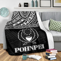 Pohnpei Premium Blanket - Micronesian Black White Version - Polynesian Pride