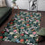 Tropical Plumeria Pattern With Palm Leaves Rug - Polynesian Pride