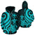 Polynesian Hawaii (Kanaka Maoli) Zip up Hoodie Turquoise Tentacle Turtle Unisex Blue - Polynesian Pride