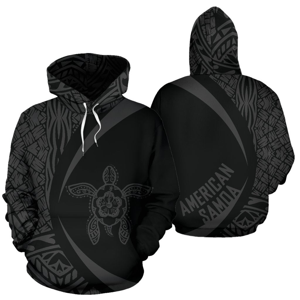 American Samoa Turtle Polynesian Hoodie Circle Style 01 Unisex Art - Polynesian Pride