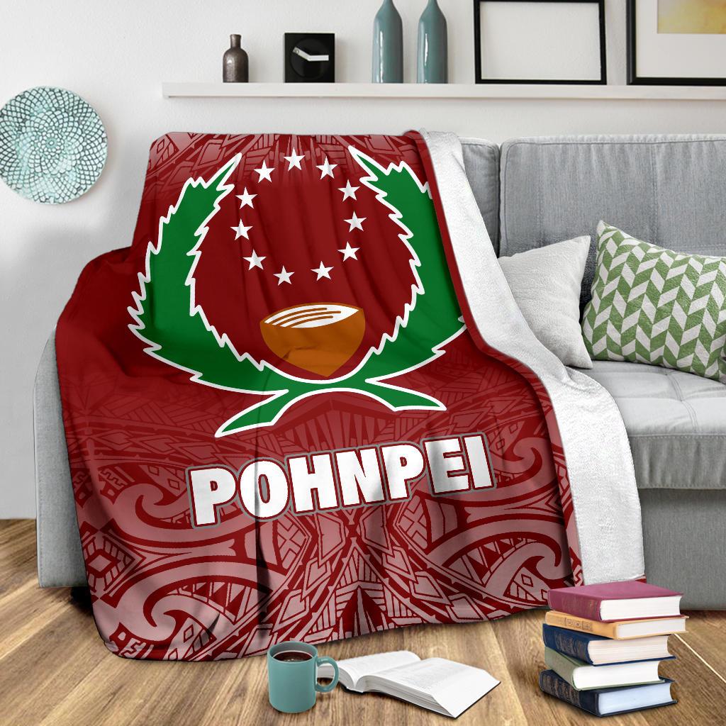 Pohnpei Premium Blanket - Red Fog Style - Polynesian Pride