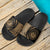 Hawaii Slide Sandals Gold Black - Circle Style - Polynesian Pride