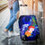 Pohnpei Custom Personalised Luggage Covers - Humpback Whale with Tropical Flowers (Blue) - Polynesian Pride
