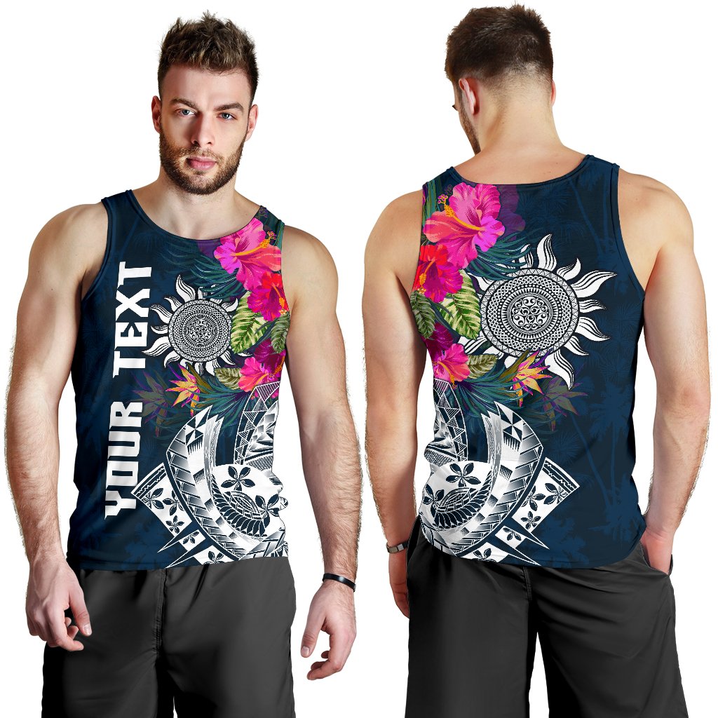 Polynesian Custom Personalised Men's Tank Top - Summer Vibes - Polynesian Pride
