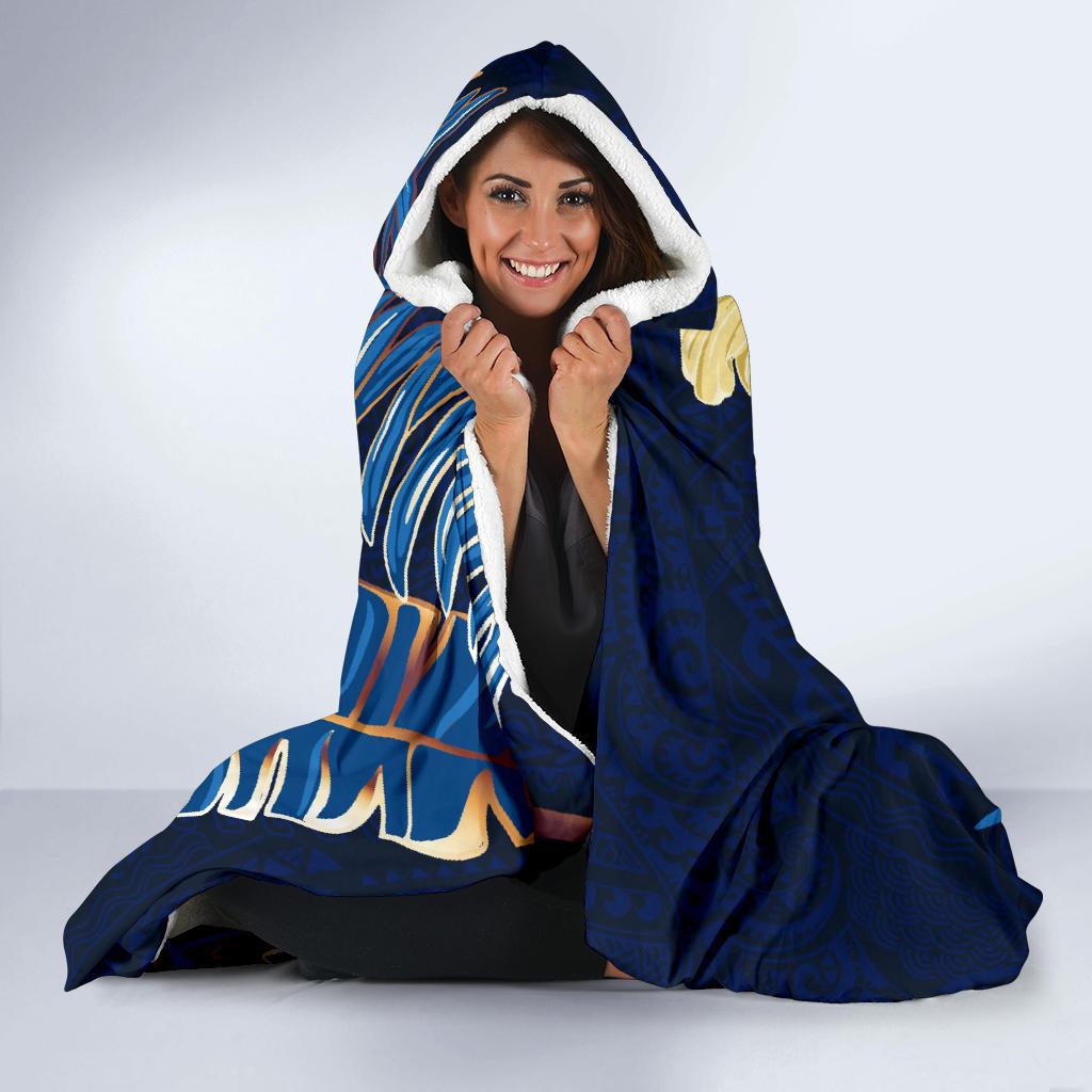 Hawaii Turtle Tropical Hooded Blanket - Taha Style - Polynesian Pride