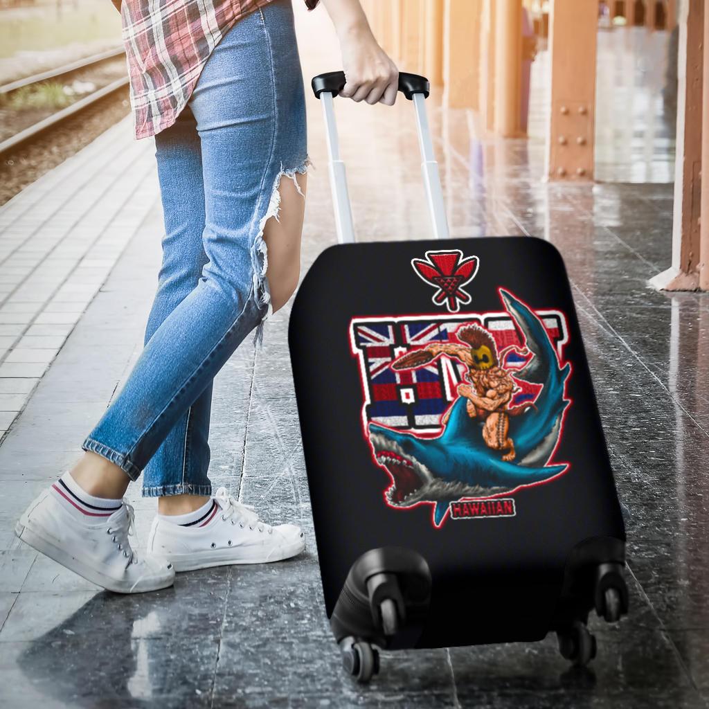 Polynesian Hawaii Luggage Covers - Shark Warrior - Polynesian Pride