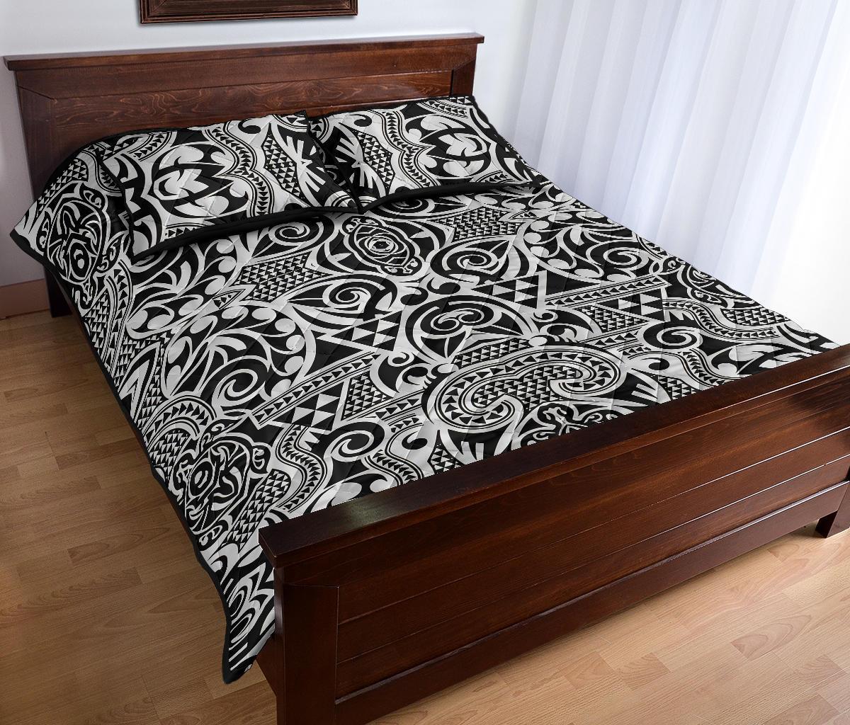 Hawaii Quilt Bed Set Polynesia Kakau Turtle AH - Polynesian Pride