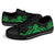 Wallis and Futuna Low Top Canvas Shoes - Green Tentacle Turtle - Polynesian Pride