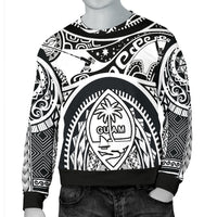Polynesian Men's sweaters - Guam Flag, Seal with Maui Moana Tattoo - Polynesian Pride