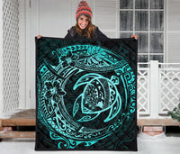 Hawaiian Turtle Polynesian Premium Quilt - Polynesian Pride