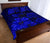 Hawaiian Map Turtle Hibiscus Vintage Polynesian Quilt Bedding Set Blue - Polynesian Pride