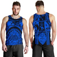 Polynesian Men's Tank Top - Guam Flag, Seal with Maui Moana Tattoo - Polynesian Pride