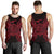 American Samoa Men Tank Top Map Red - Polynesian Pride