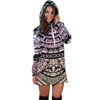 Polynesian Tribal Hoodie Dress 04 - Polynesian Pride