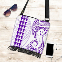 Hawaii Polynesian Crossbody Boho Handbag Purple - Polynesian Pride