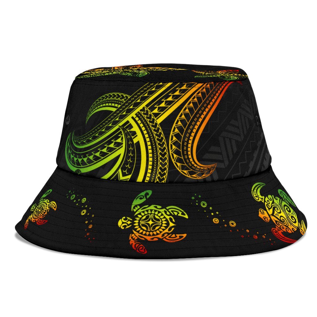 Polynesian Bucket Hat - Reggae Turtle - Polynesian Pride