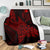 Shark Polynesian Blanket - Polynesian Tattoo Red - Polynesian Pride