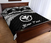 Hawaii Polynesian Custom Personalised Quilt Bed Set - Hawaii Pride White Version - Polynesian Pride