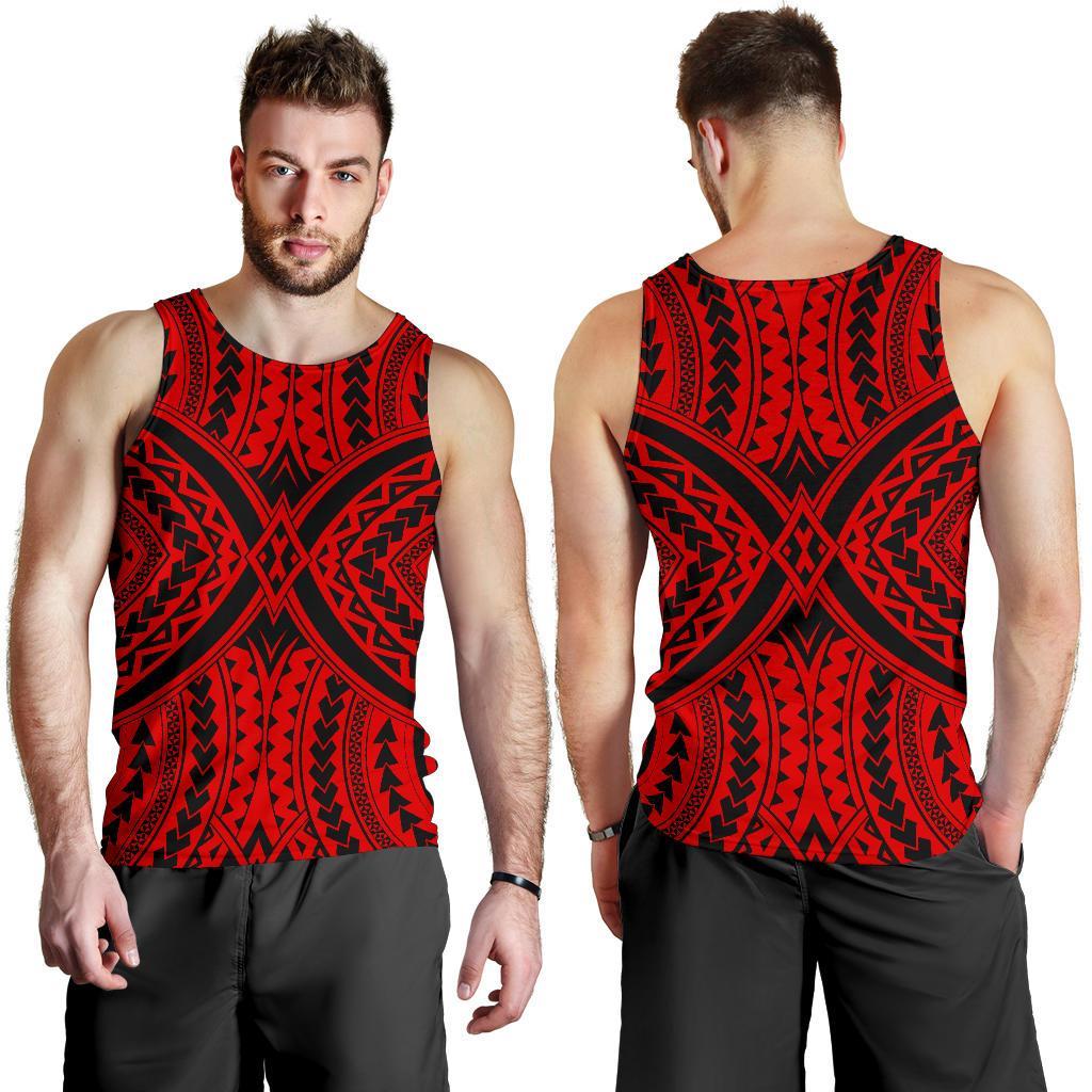 Polynesian Tradition Red Hawaii Men's Tank Top - Polynesian Pride