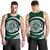 Polynesian Hawaii Men's Tank Top - Volleyball Hawaii Map Green - Polynesian Pride
