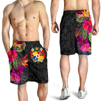 Tonga All Over Print Men's Shorts - Polynesian Hibiscus Pattern - Polynesian Pride