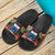 Samoa Slide Sandals - Polynesian Hibiscus Pattern - Polynesian Pride