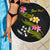 Kosrae Custom Personalised Beach Blanket - Plumeria Tribal - Polynesian Pride