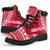 French Polynesia Leather Boots - Polynesian Flag Chief Version - Polynesian Pride