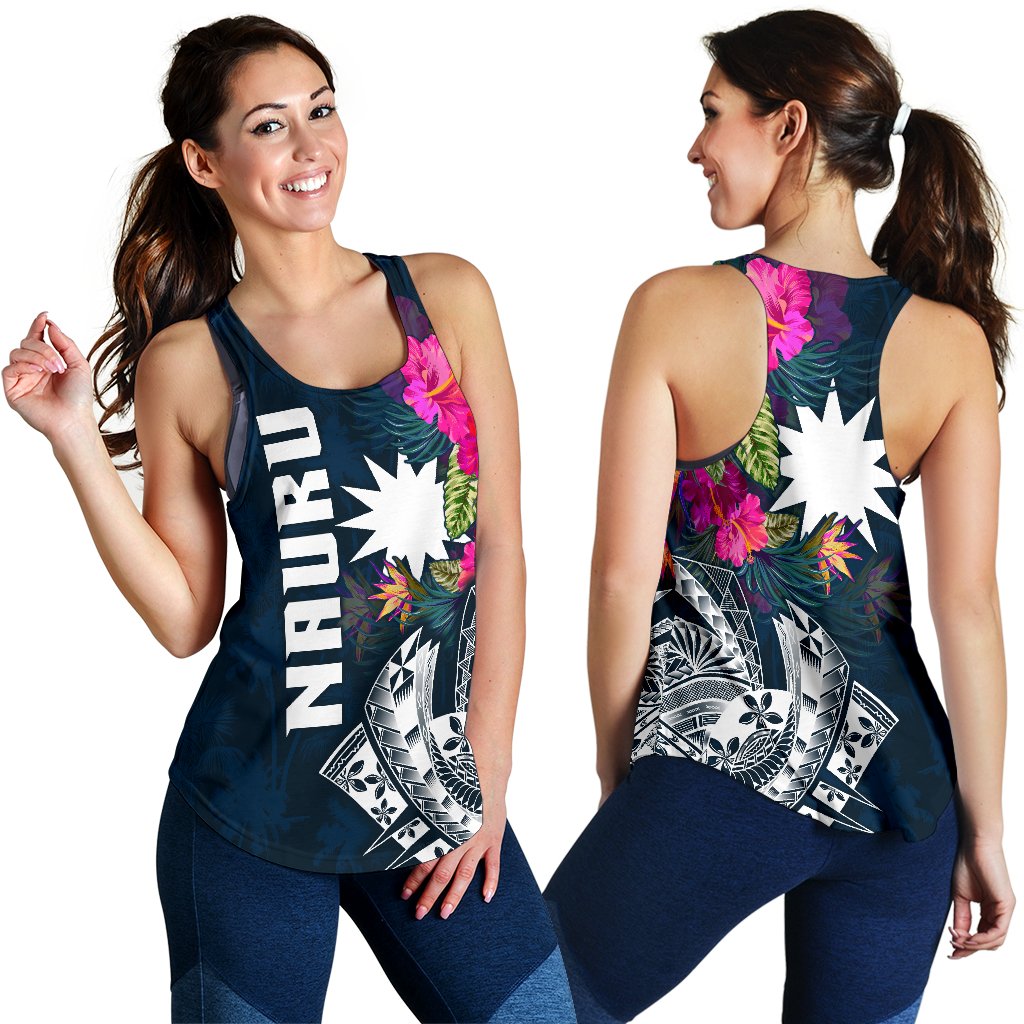 Nauru Women's Racerback Tank - Summer Vibes - Polynesian Pride