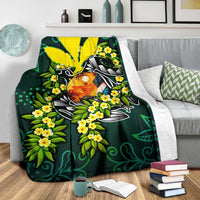Polynesian Hawaii Premium Blanket - Ti Leaf Lei Turtle - Polynesian Pride
