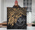 Hawaii Polynesian Premium Quilt - Kanaka Maoli & Gold Turtle Hibiscus - Polynesian Pride