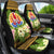 French Polynesia Tahiti Car Seat Covers - Tahiti Of Seal Tropical Flowers Style Universal Fit Black - Polynesian Pride