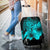 Hawaii Hibiscus Luggage Cover - Turtle Map - Turquoise - Polynesian Pride