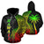 Polynesian Hawaii Zip up Hoodie Coconut Tree Reggae Unisex Reggae - Polynesian Pride