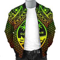 Polynesian Guam Personalised Men's Bomber Jacket - Reggae Vintage Polynesian Patterns - Polynesian Pride
